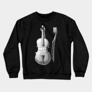 brushing violin Crewneck Sweatshirt